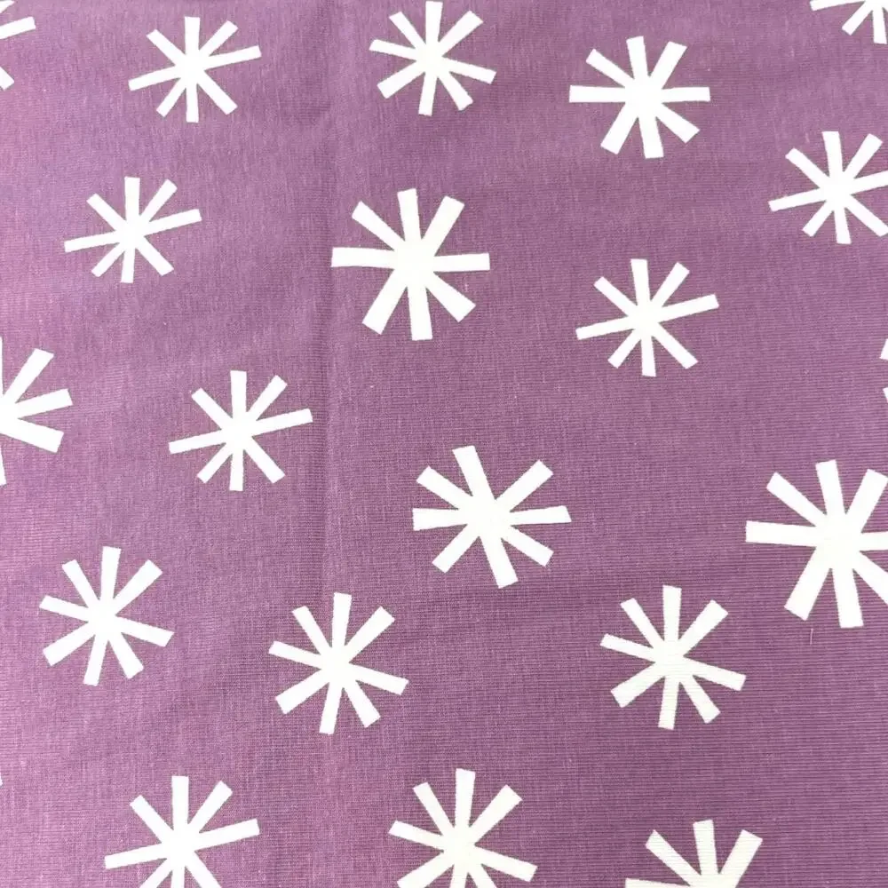 Long Sleeve Swing Dress. “Snowflakes on Orchid Haze.” Size 2.